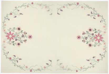 JDR  194  Peaches and Cream  Table Topper