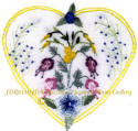 Brazilian Embroidery Hearts & Flowers Designs